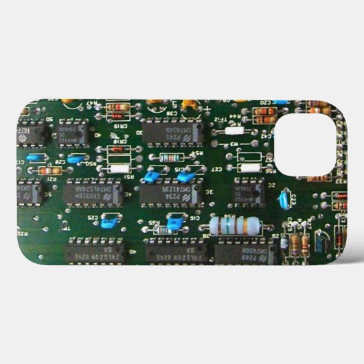 Computer elektronica printplaat afbeelding Case-Mate iPhone case (Achterkant (horizontaal))