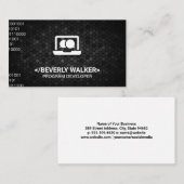 Computer- en chatpictogram visitekaartje (Voorkant / Achterkant)