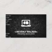 Computer- en chatpictogram visitekaartje (Voorkant)