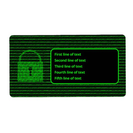 Computer- en Info Security Cyber Services Padlock Etiket (Voorkant)