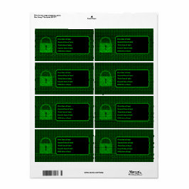Computer- en infosecurity Cyberservices Hangslot Etiket