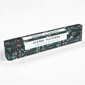 Computer Engineer Circuit Board Pattern Kantoor Naambordje