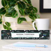 Computer Engineer Circuit Board Pattern Kantoor Naambordje