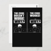 Computer Engineer Codering Fun Funny Programmer Briefkaart (Voorkant / Achterkant)