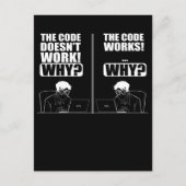 Computer Engineer Codering Fun Funny Programmer Briefkaart (Voorkant)