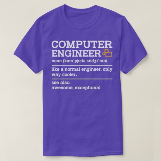 Computer Engineer Definition Computer T-shirt (Design voorkant)