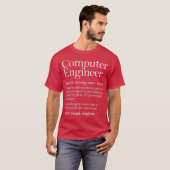 Computer Engineer Definition Computer T-shirt (Voorkant volledig)