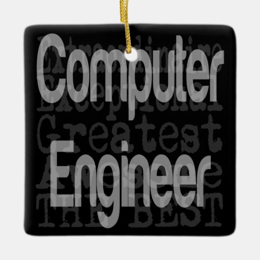 Computer Engineer Extraordinaire Ceramic Ornament (Voorkant)