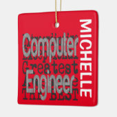 Computer Engineer Extraordinaire CUSTOM Keramisch Ornament (Links)