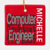 Computer Engineer Extraordinaire CUSTOM Keramisch Ornament (Voorkant)
