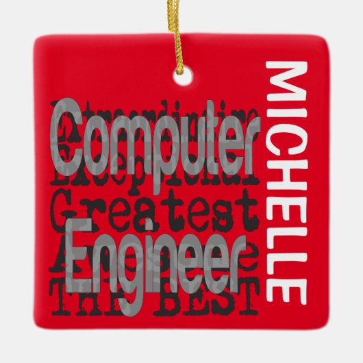 Computer Engineer Extraordinaire CUSTOM Keramisch Ornament (Voorkant)