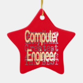 Computer Engineer Extraordinaire Keramisch Ornament (Achterkant)