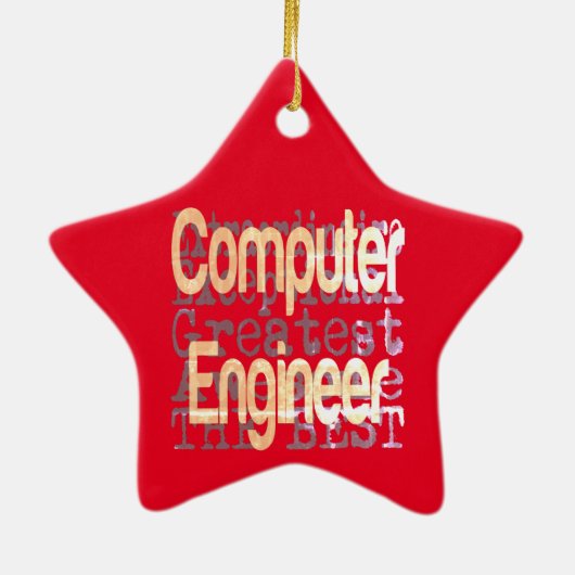 Computer Engineer Extraordinaire Keramisch Ornament (Achterkant)