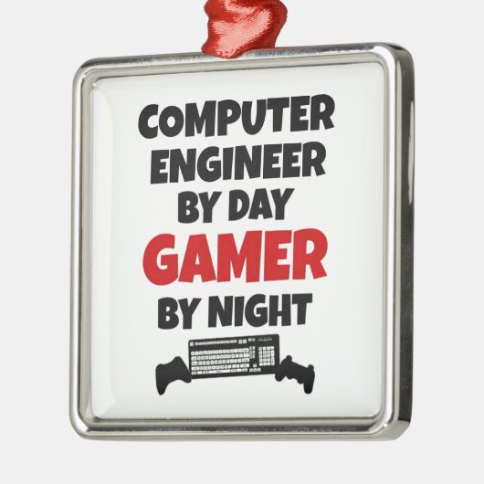 Computer Engineer Gamer Metalen Ornament (Links)
