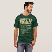 Computer Engineer Gift Funny Dictionary T-shirt (Voorkant volledig)