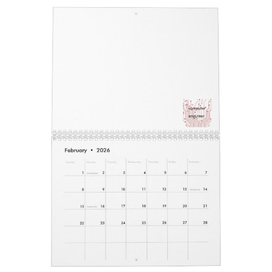 Computer Engineer Kalender (Feb 2026)