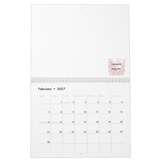 Computer Engineer Kalender (Feb 2027)