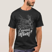 Computer Engineer mama codering programma T-shirt (Voorkant)