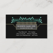 Computer engineer Science Circuit Board Code Visitekaartje (Achterkant)