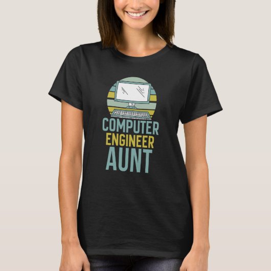 Computer Engineer tante Programmer Engi T-shirt (Voorkant)