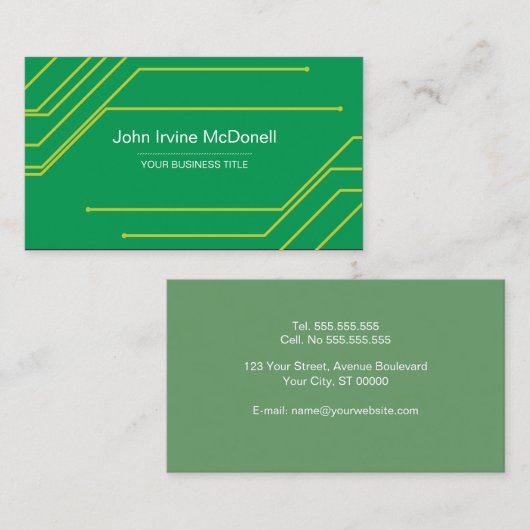 Computer Engineer Visitekaartje (Voorkant / Achterkant)