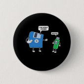Computer Engineering Father & Son Disc Gift Ronde Button 5,7 Cm (Voorkant)