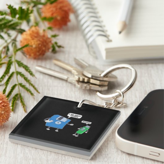 Computer Engineering Father & Son Disc Gift Sleutelhanger (Voorkant Rechts)