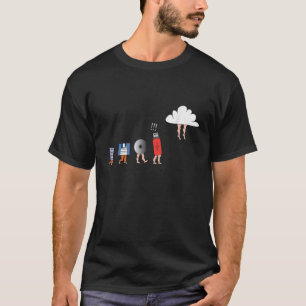 Computer Evolutie Diskette USB Cloud Opslag Serv T-shirt