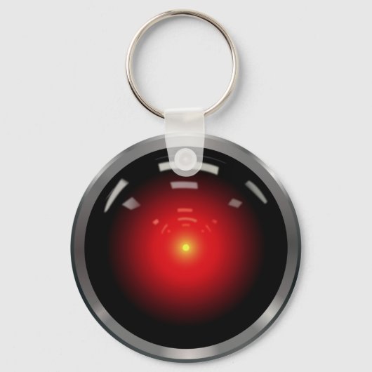 Computer Eye Artificial Intelligence Sleutelhanger (Voorkant)