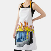 Computer Fire All-Over Print Schort (Insitu)