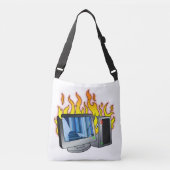 Computer Fire All-Over-Print Tas (Voorkant)