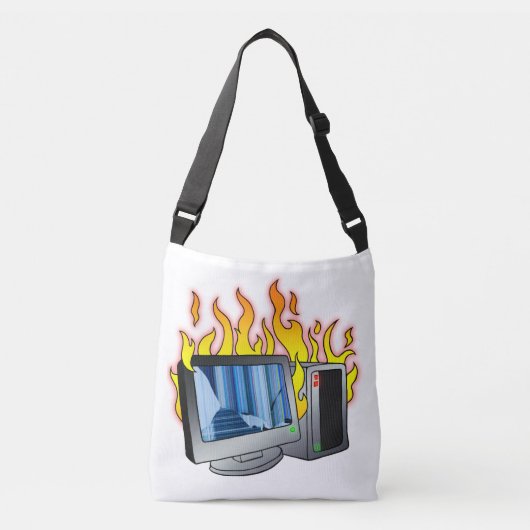 Computer Fire All-Over-Print Tas (Voorkant)