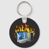 Computer Fire Button Sleutelhanger (Achterkant)