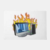 Computer Fire Door Mat (Voorkant)