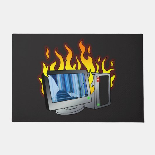 Computer Fire Door Mat (Voorkant)