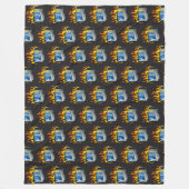 Computer Fire Fleece Deken, Alle maten (Voorkant)