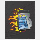Computer Fire Fleece Deken, Alle maten (Voorkant)