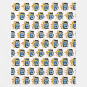 Computer Fire Fleece Deken, Alle maten (Voorkant)