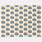 Computer Fire Fleece Deken, Alle maten (Voorkant (Horizontaal))