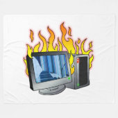 Computer Fire Fleece Deken, Alle maten Deken (Voorkant (Horizontaal))