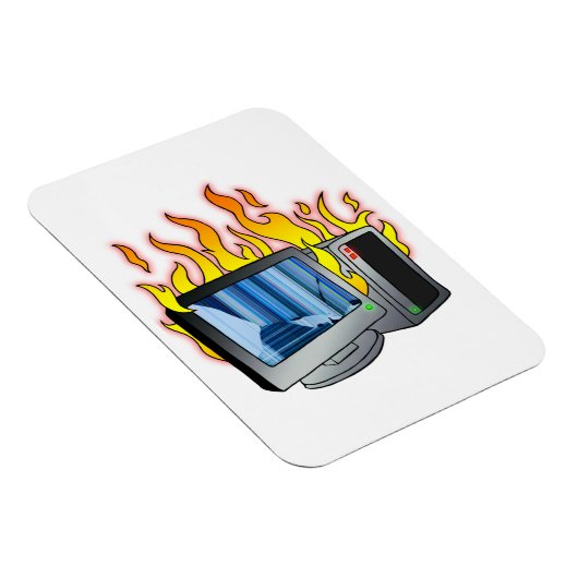 Computer Fire Flexibele fotomagneet Magneet (Rechterzijde)