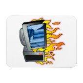 Computer Fire Flexibele fotomagneet Magneet (Horizontaal)