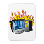 Computer Fire Flexibele fotomagneet Magneet (Verticaal)