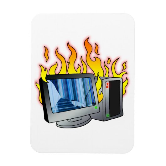 Computer Fire Flexibele fotomagneet Magneet (Verticaal)