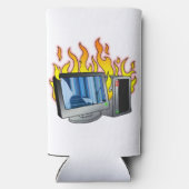 Computer Fire Foam Slim Seltzer Koelbox Blikjeskoeler (Achterkant)