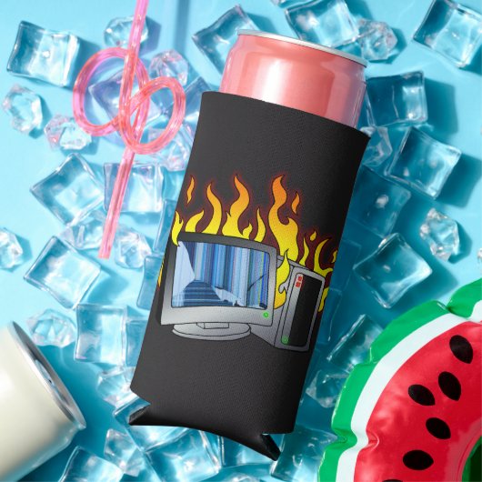 Computer Fire Foam Slim Seltzer Koelbox Blikjeskoeler (Insitu Zomer)
