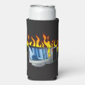 Computer Fire Foam Slim Seltzer Koelbox Blikjeskoeler (Seltzer Voorkant)
