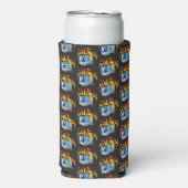 Computer Fire Foam Slim Seltzer Koelbox Blikjeskoeler (Seltzer Voorkant)
