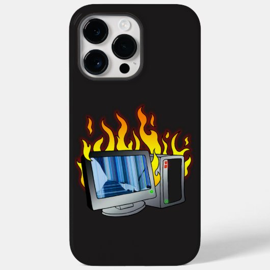 Computer Fire iPhone / iPad case (Achterkant)