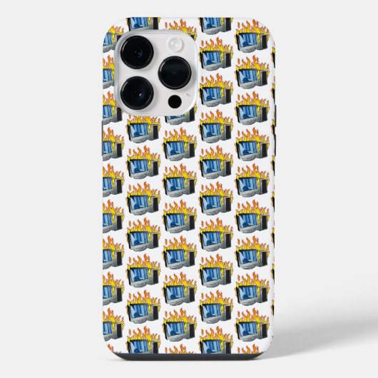 Computer Fire iPhone / iPad case Hoesje (Achterkant)